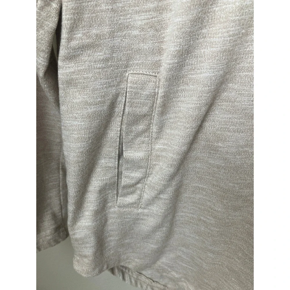 Pacsun Longer Fit Hoodie Beige Raglan Sleeve Pullover Casual Comfy - Picture 6 of 8